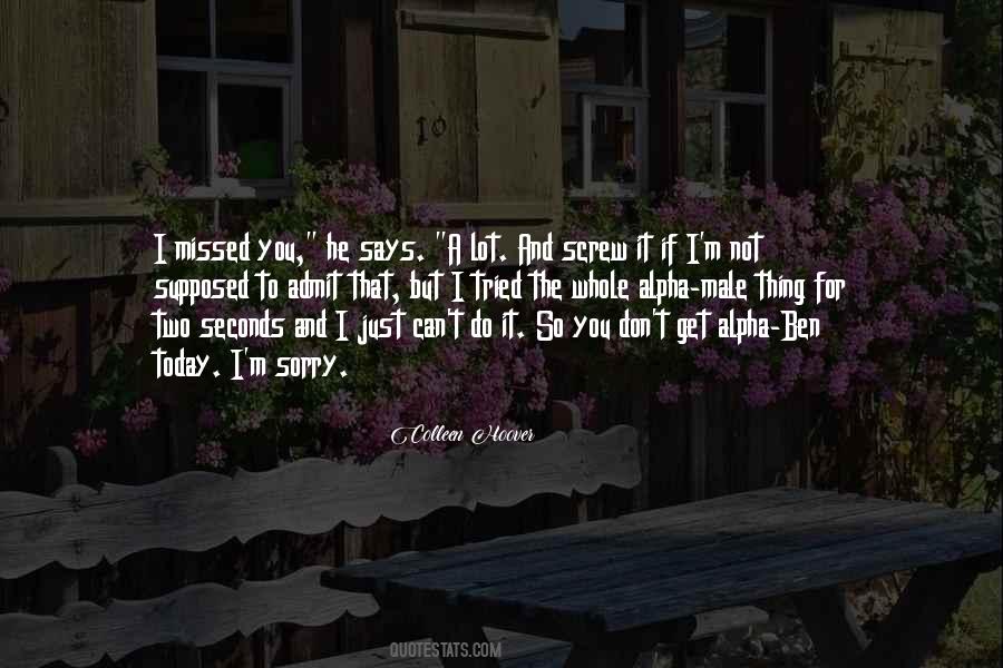 Quotes On M Sorry #1258662