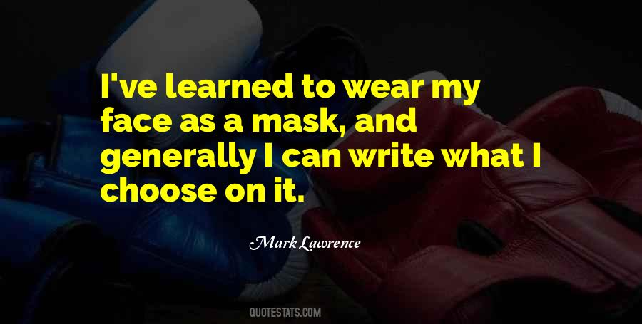 Mask Face Quotes #541048