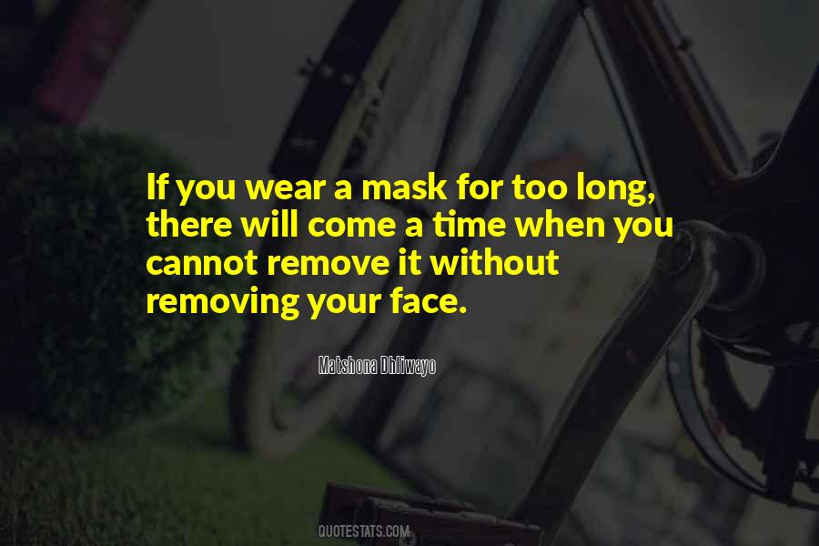 Mask Face Quotes #581854