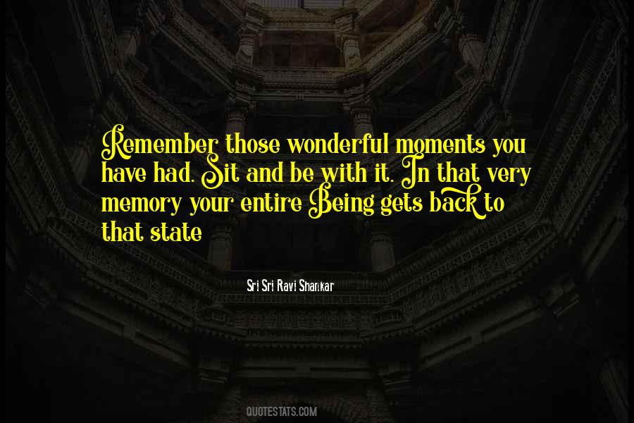 Quotes On Memories And Moments #1612651