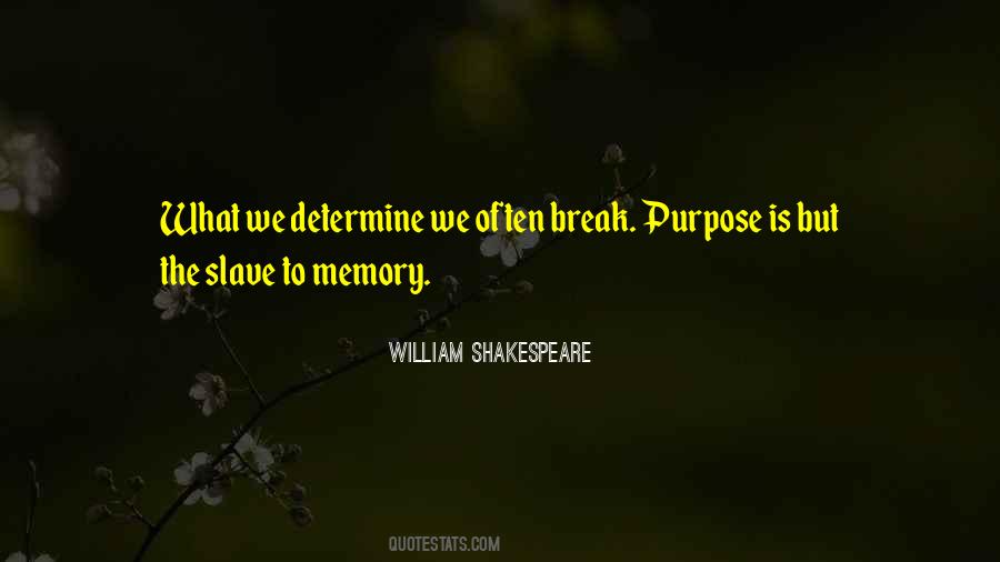 Quotes On Memories By Shakespeare #1649970