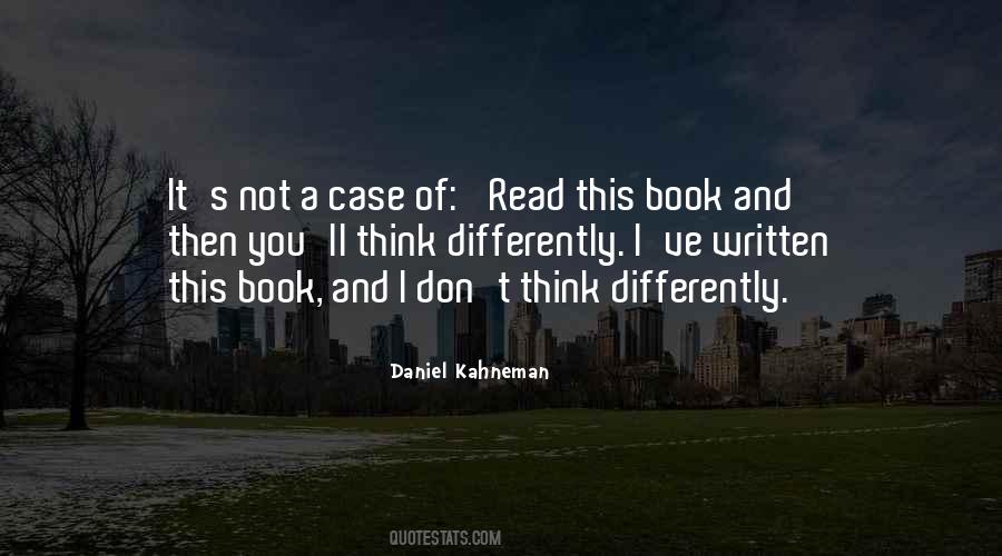 I Think Differently Quotes #204006
