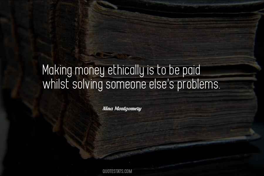 Quotes On Money Problems #927178