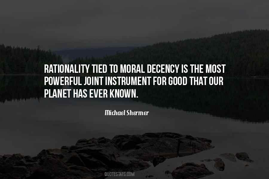 Quotes On Moral Decency #1329820