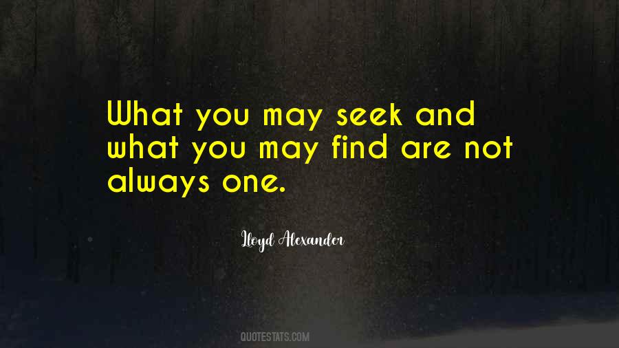 Seek And Find Quotes #117020