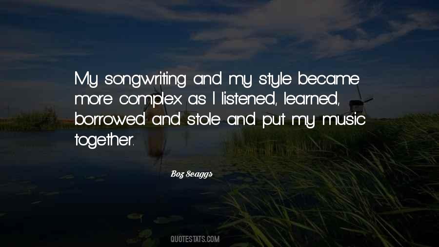 Quotes On Music And Style #267179