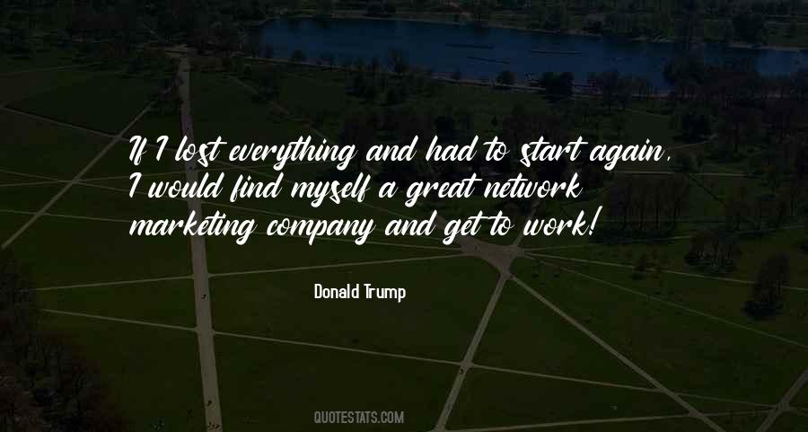 Quotes On Network Marketing By Donald Trump #1388425
