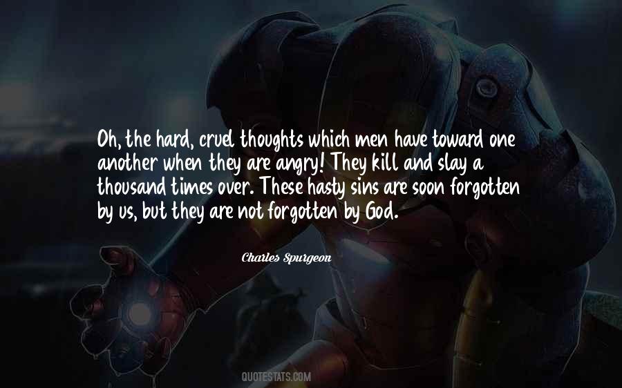 Forgotten And God Quotes #1708282