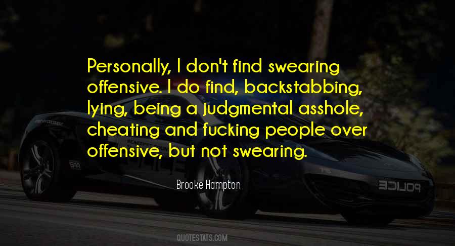 Quotes About Not Swearing #899939
