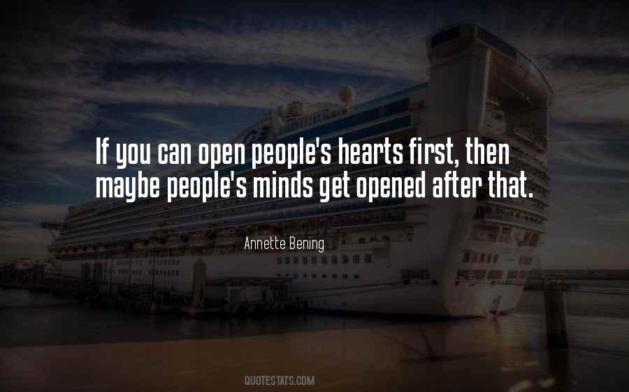 Quotes On Open Hearts And Minds #1365065