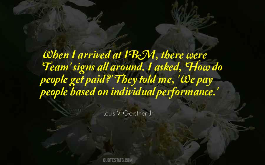 Quotes On Pay For Performance #1742222
