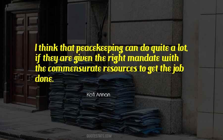 Quotes On Peacekeeping #1792255