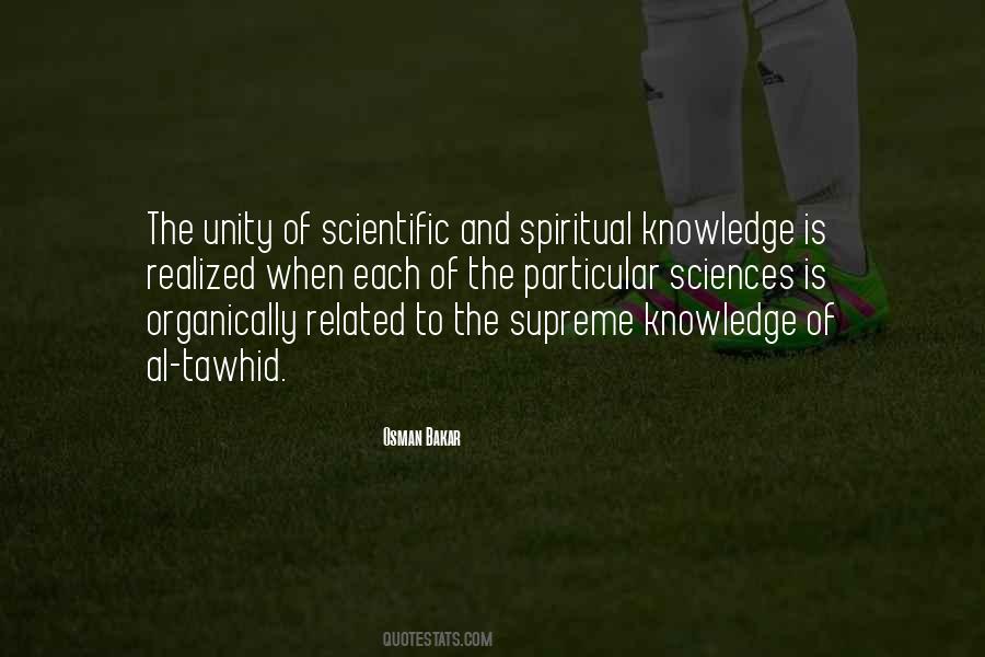 Unity Of Knowledge Quotes #1419504