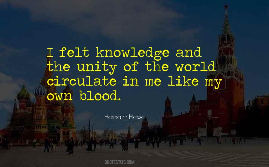 Unity Of Knowledge Quotes #1667793