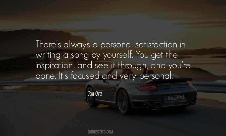Quotes On Personal Satisfaction #651047
