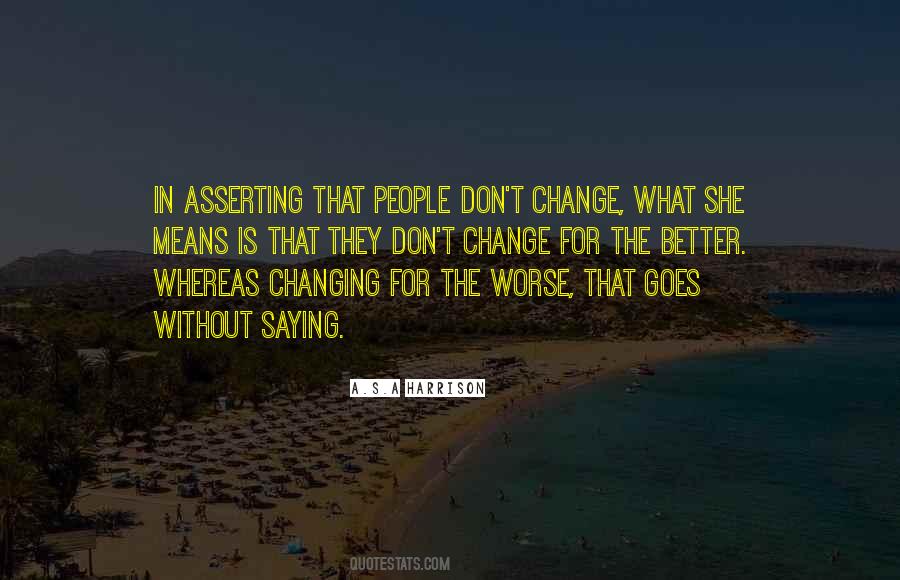 Quotes On Personality Change #1555410