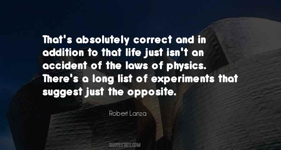 Quotes On Physics Experiments #1031239