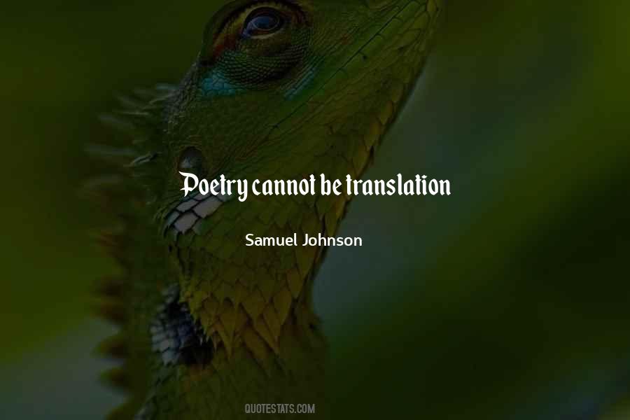 Quotes On Poetry Translation #1440842