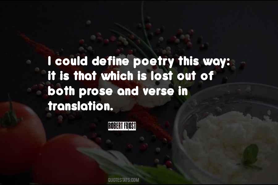 Quotes On Poetry Translation #883288