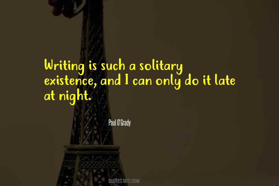 Writing Solitary Quotes #981862