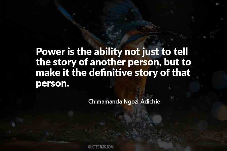 Quotes On Power Of Story #86817