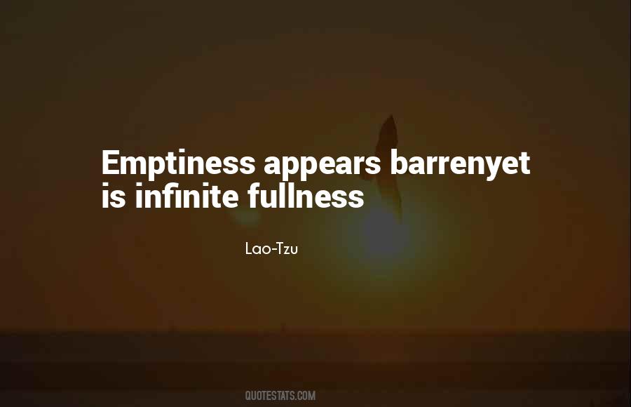Infinite Emptiness Quotes #303430
