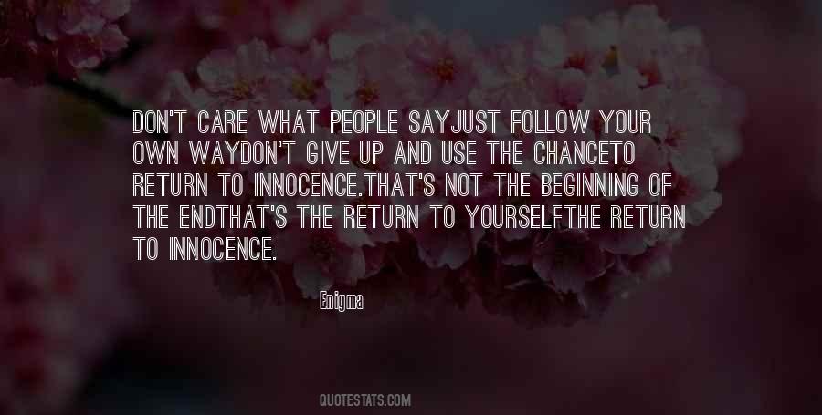Return To Innocence Quotes #583955