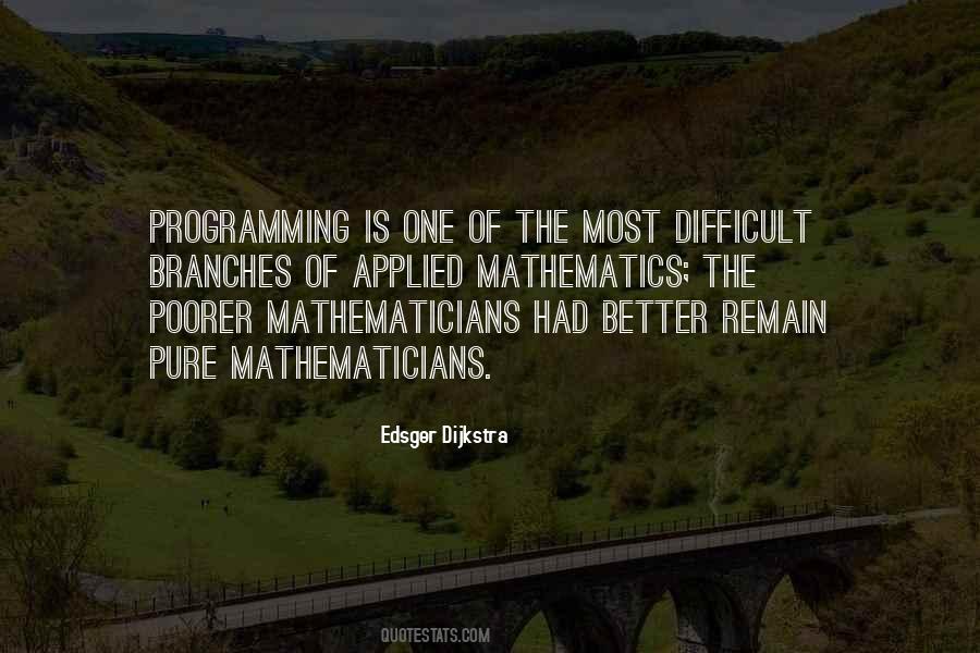 Quotes On Pure Mathematics #125137