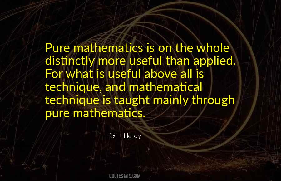 Quotes On Pure Mathematics #761470