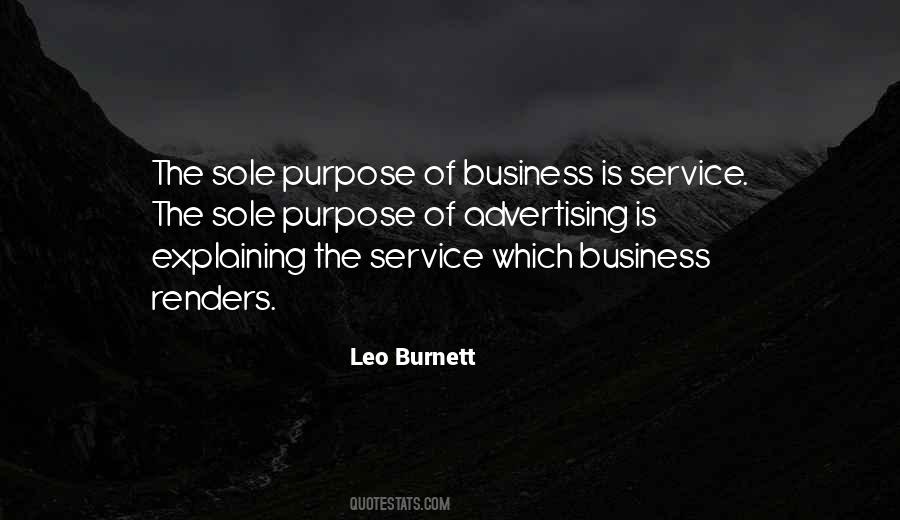 Quotes On Purpose Of Business #175889