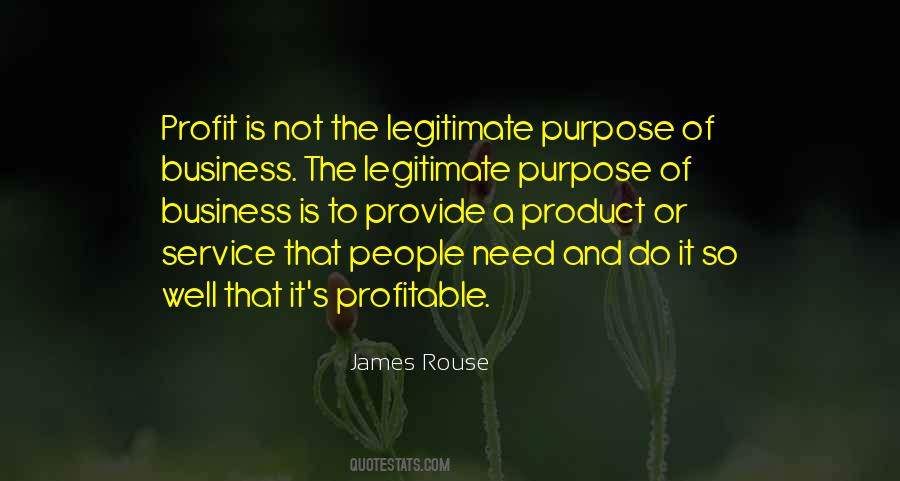 Quotes On Purpose Of Business #1830796