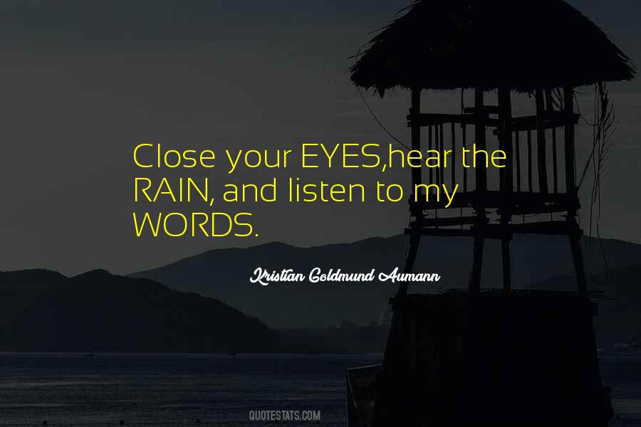 Quotes On Rain Love #69644