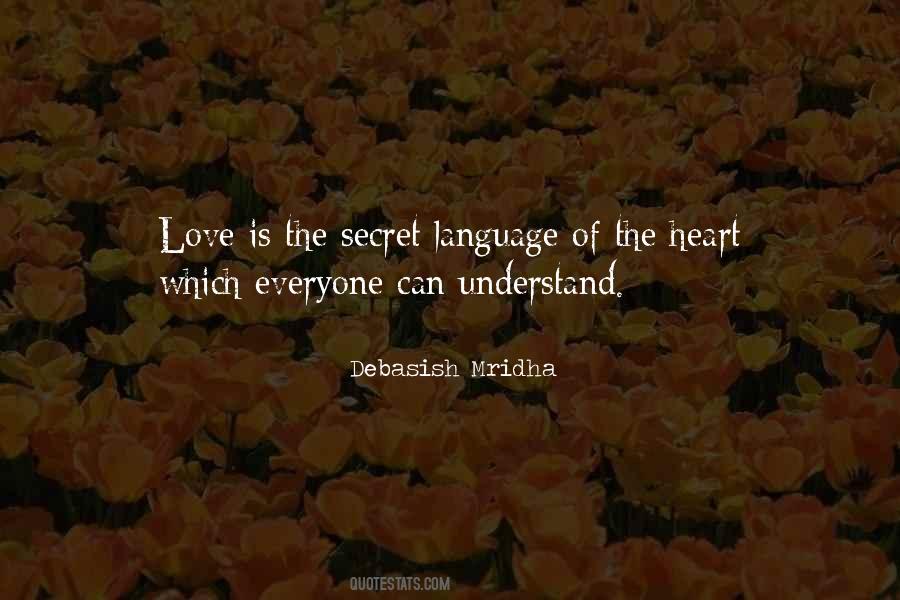 Secret Language Quotes #1373957
