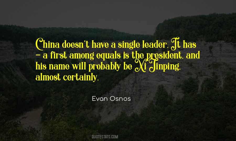 President Of China Quotes #719982