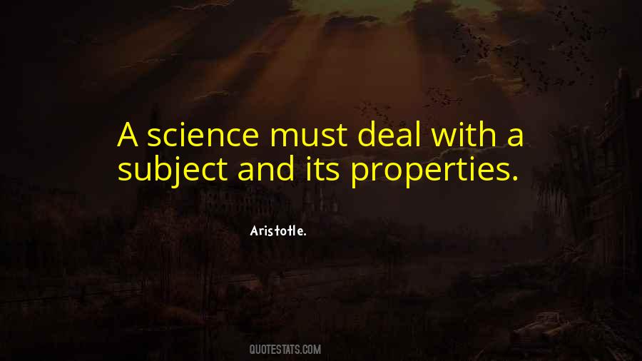 Quotes On Science Subjects #1504186