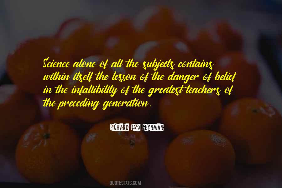 Quotes On Science Subjects #1535206