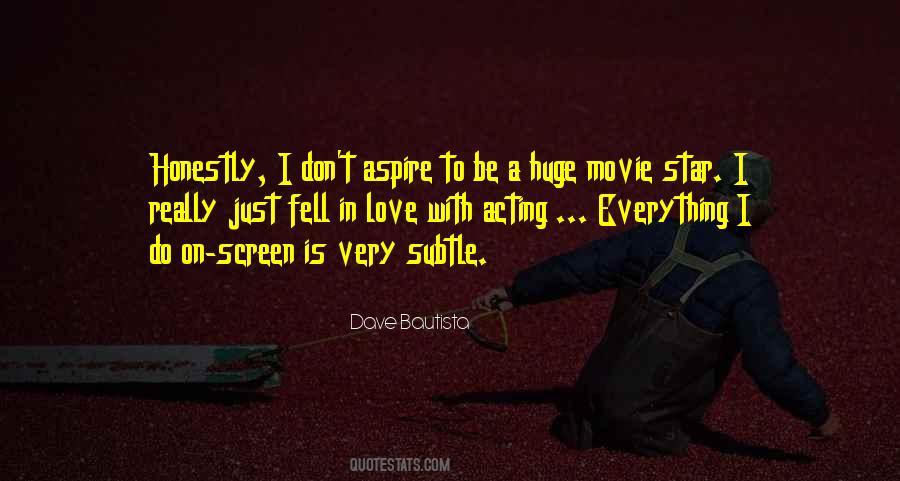 Quotes On Screen Acting #1283560