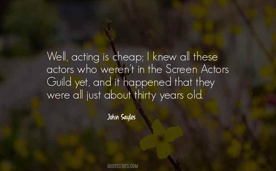Quotes On Screen Acting #1389375