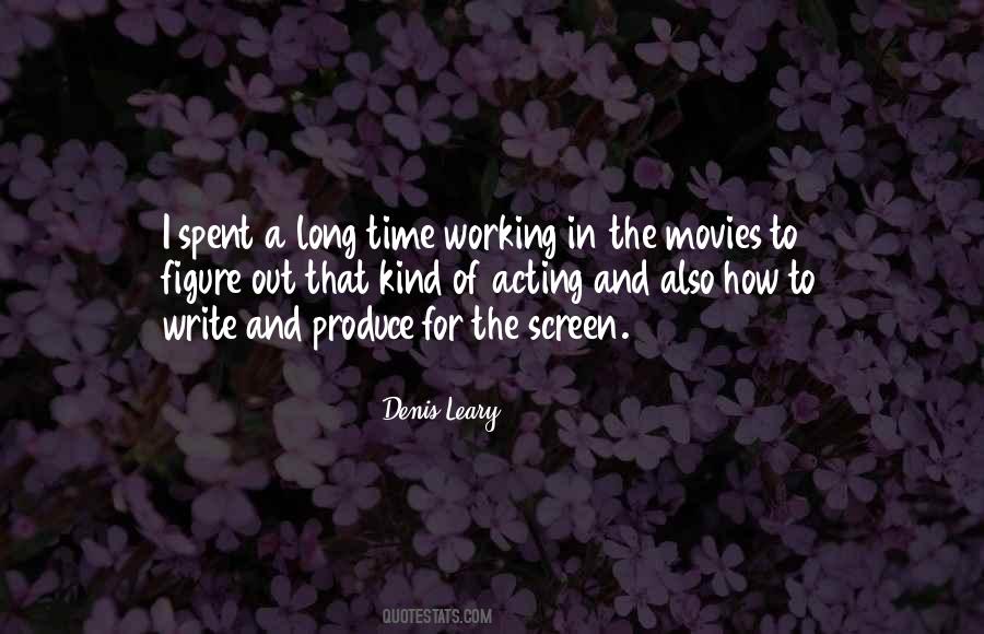 Quotes On Screen Acting #1600637