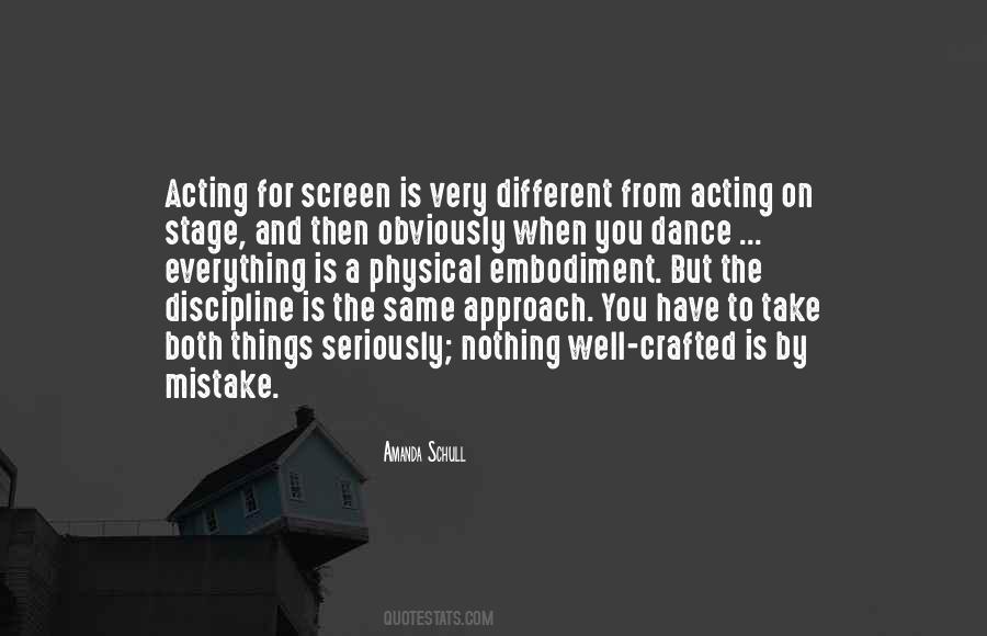 Quotes On Screen Acting #1679381