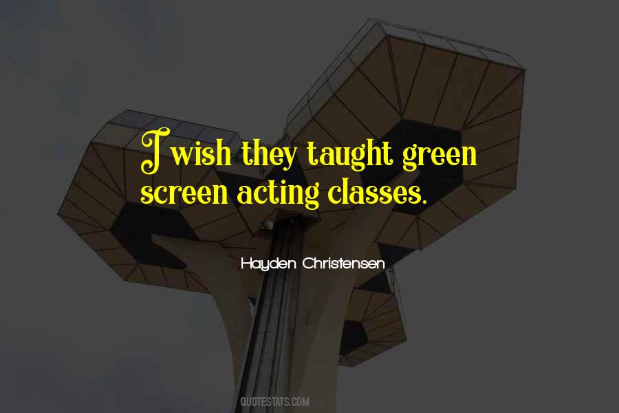 Quotes On Screen Acting #1698742