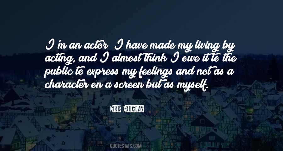 Quotes On Screen Acting #258177