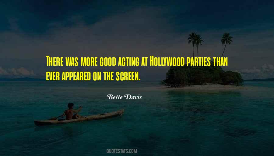 Quotes On Screen Acting #362228