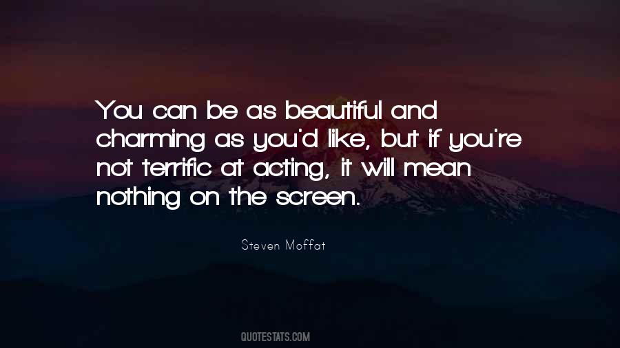 Quotes On Screen Acting #751813