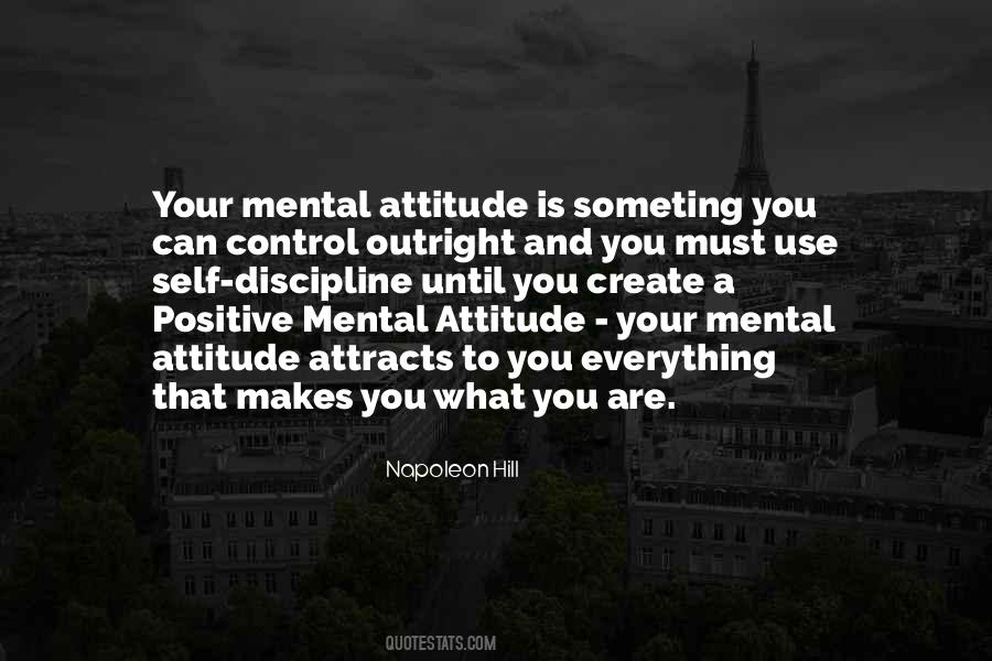 Quotes On Self Attitude #586580