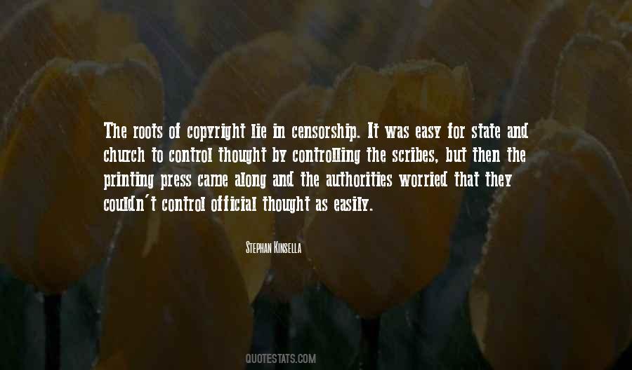 Quotes About Thought Control #841892