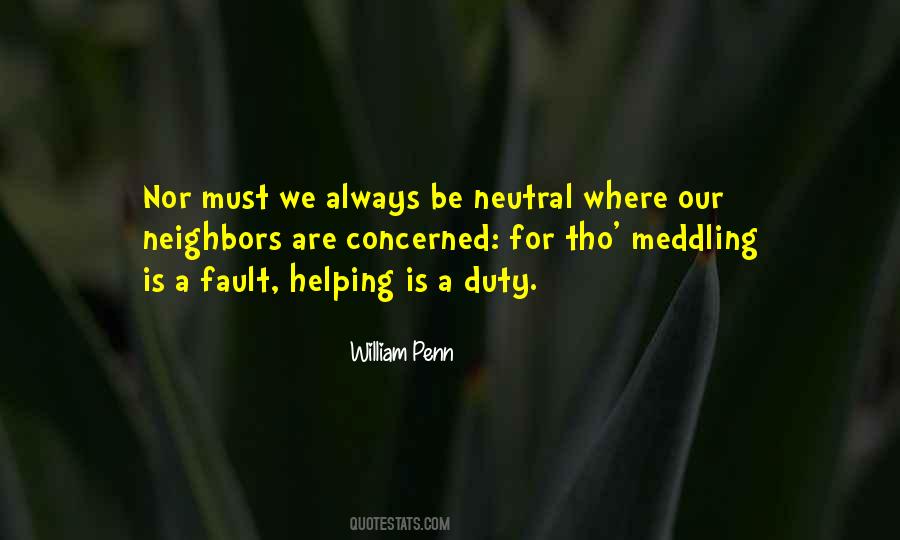 Quotes About Not Meddling #662301