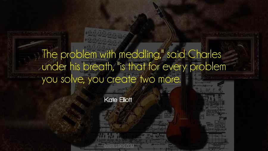 Quotes About Not Meddling #952337