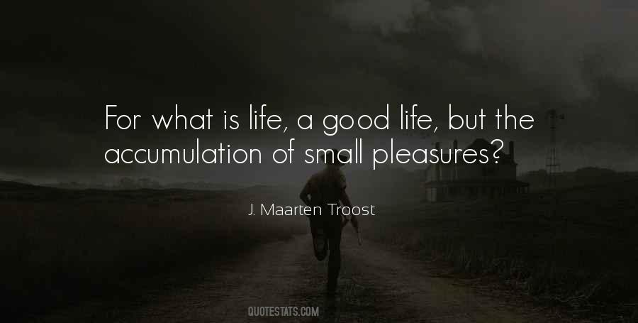 Quotes On Small Pleasures Of Life #44893