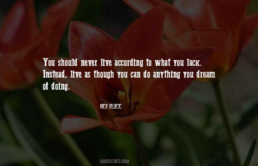 Live According Quotes #1015365